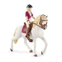 * Schleich 42540 Blondna Sofie s pohyblivmi klouby na koni