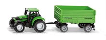 * Siku 1606 traktor Deutz-fahr s pvsem Fortuna  17 cm