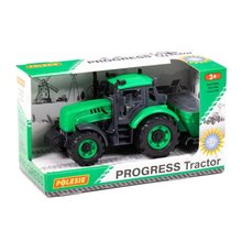 * Traktor Progres s přívěsem na hnojení, na setrvák