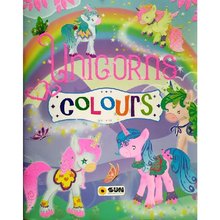 Omalovnky Unicorns - colours - lila