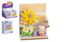 Stavebnice mini KOCO Kvtinov scenrie plast 6 druh v krabice 10x14x6cm 6ks v boxu28,00