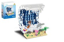 Stavebnice mini KOCO Surfovac vlna plast 1471ks v krabice 15x20x