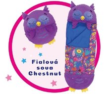 * Happy Nappers spacek usnek fialov sova Chestnut