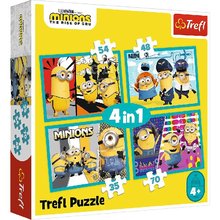 Puzzle 4v1 Mimoni Padouch pichz 35, 48, 54, 70 dl