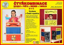 Retros tykombinace : Divadlo + obchod + pota + tabulka 4v1/ devn